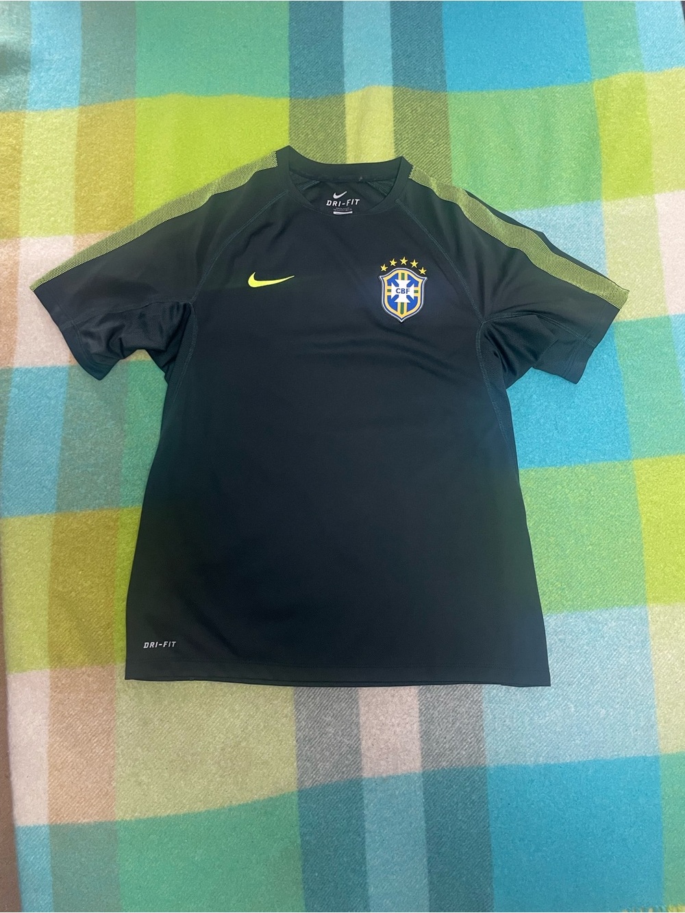 Nike Brazil 2018 Warm Up Soccer Jersey